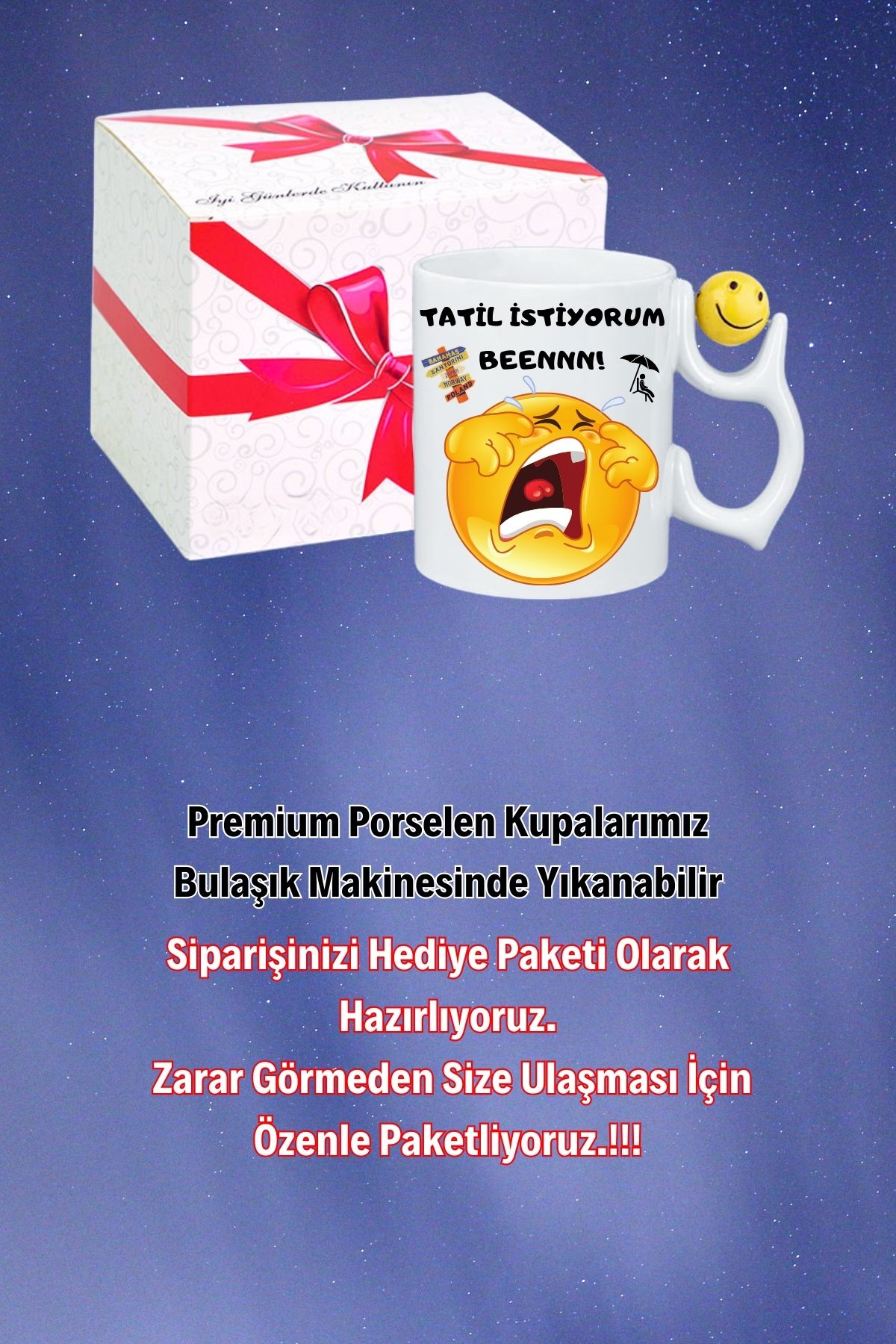 Tatil%20İstiyorum%20Ağlayan%20Emoji%20Baskılı%20Smile%20Emoji%20Toplu%20Kupa%20Bardak%20Çay%20Kahve%20Fincanı