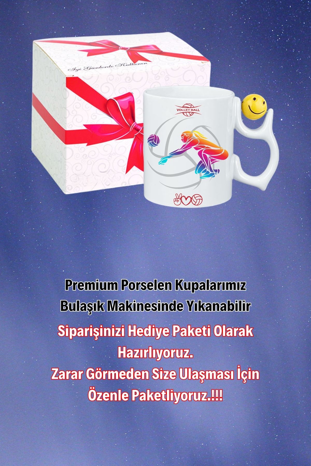 Voleybol%20Kadın%20Oyuncu%20Tema%20Baskılı%20Smile%20Emoji%20Toplu%20Kupa%20Bardak%20Çay%20Kahve%20Fincanı-2