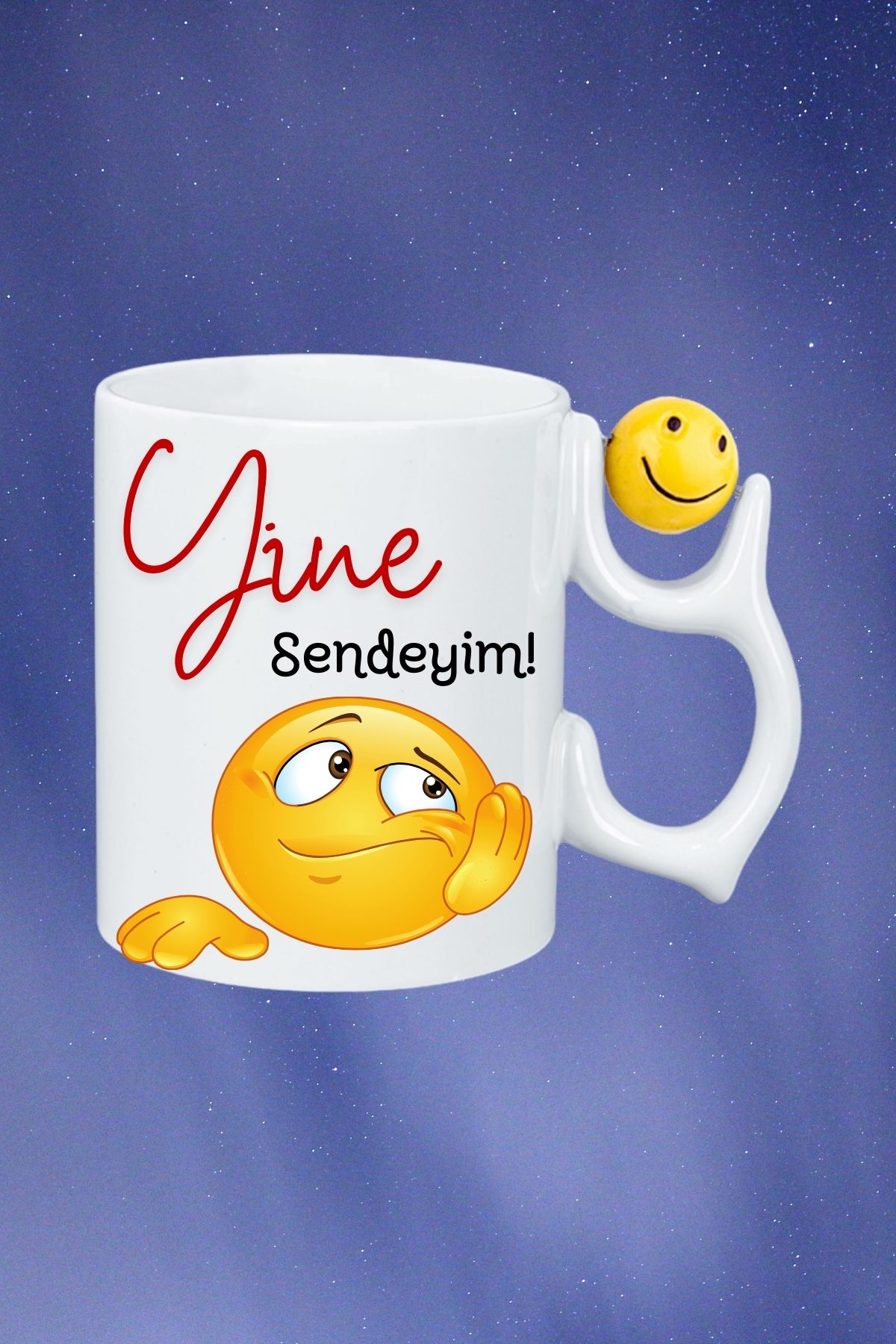 Yine%20Sendeyim%20Emoji%20Baskılı%20Smile%20Emoji%20Toplu%20Kupa%20Bardak%20Çay%20Kahve%20Fincanı