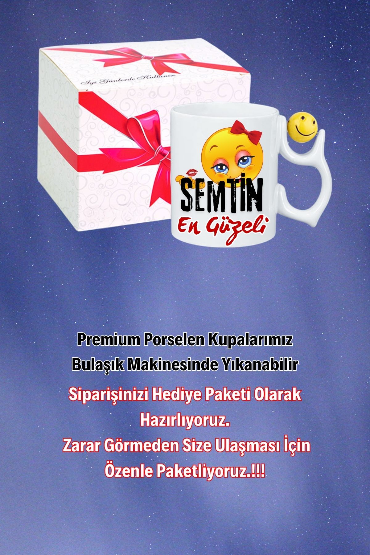 Semtin%20Güzeli%20Baskılı%20Smile%20Emoji%20Toplu%20Kupa%20Bardak%20Çay%20Kahve%20Fincanı