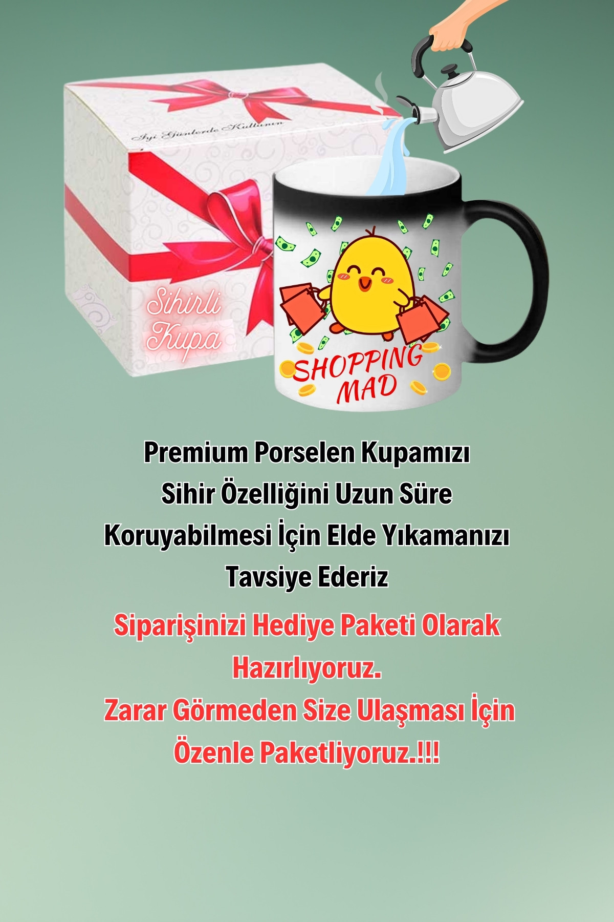 Shoping%20Mad%20Ponçik%20Civciv%20Baskılı%20Sihirli%20Kupa%20Bardak%20Çay%20Kahve%20Fincanı