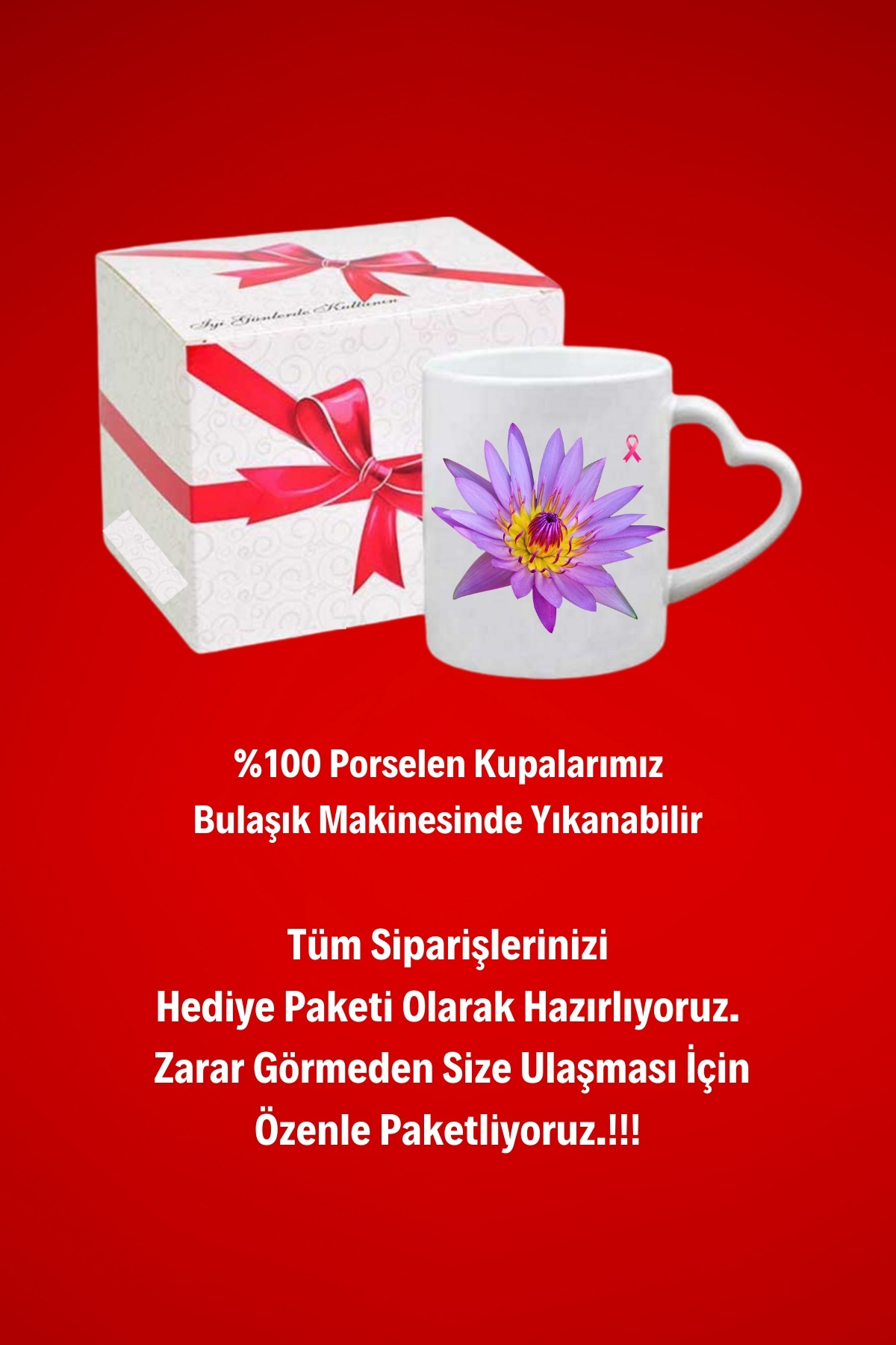 Lotus%20Çiçeği%20%20Baskılı%208%20Mart%20Hediye%20Kalp%20Kupa%20Bardak%20Porselen%20Çay%20Kahve%20Fincanı