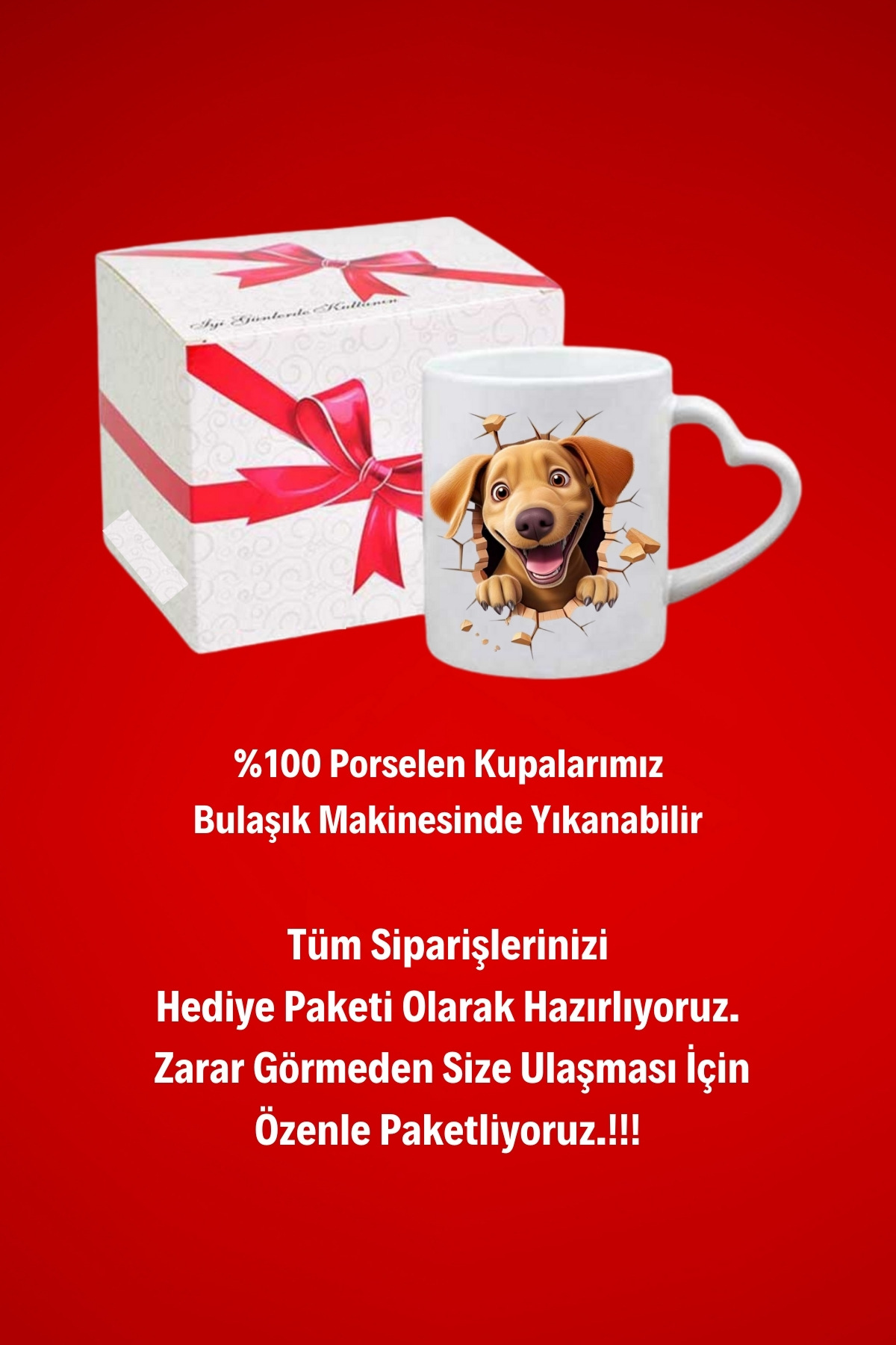 Cute%20Dog%20Sevimli%20Köpek%20Baskılı%20Hediye%20Kalp%20Kupa%20Bardak%20Porselen%20Çay%20Kahve%20Fincanı