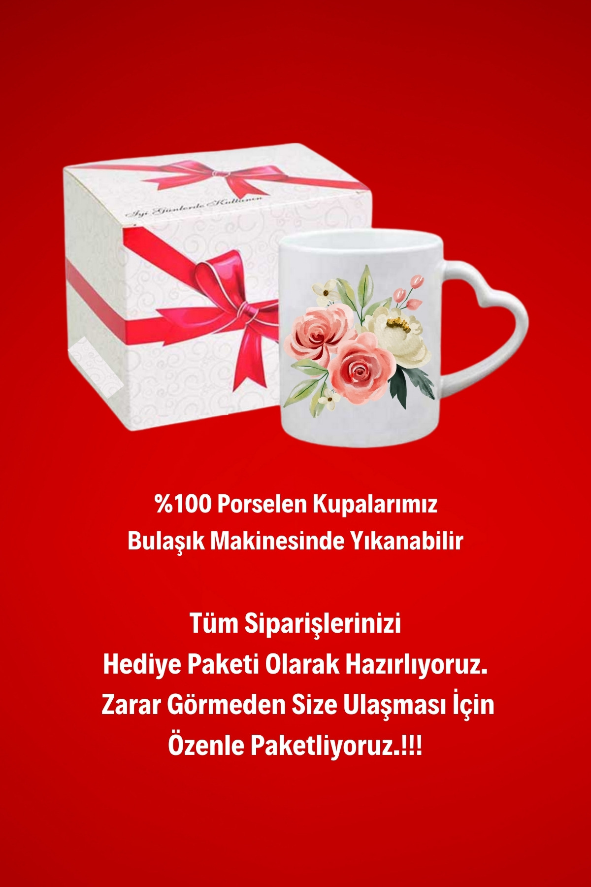 Çiçek%20Buketi%20Baskılı%20Hediye%20Kalp%20Kupa%20Bardak%20Porselen%20Çay%20Kahve%20Fincanı