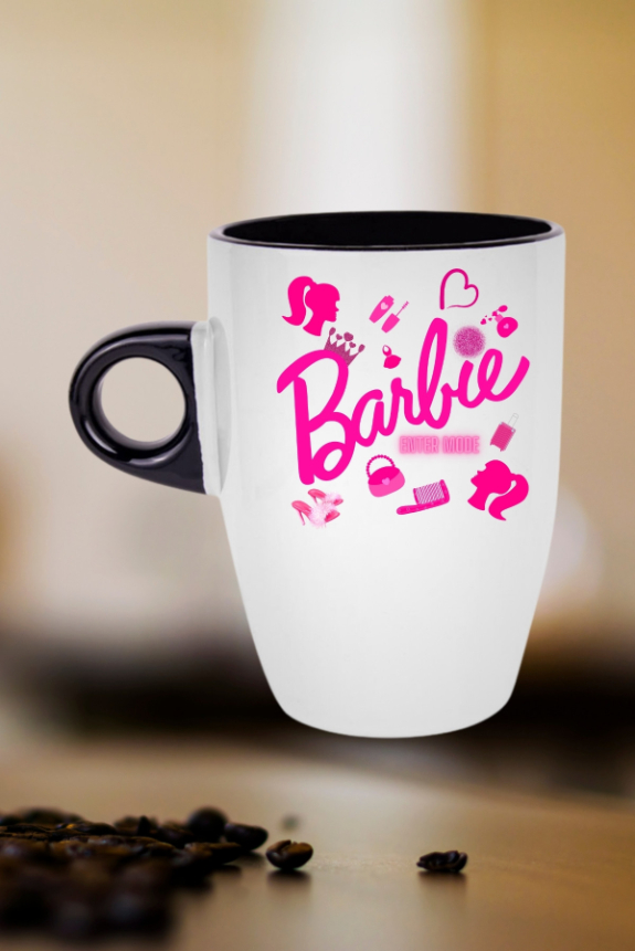 Enter%20Mode%20Barbie%20Baskılı%20Kupa%20Bardak%20Porselen%20Latte%20Filtre%20Kahve%20Fincanı