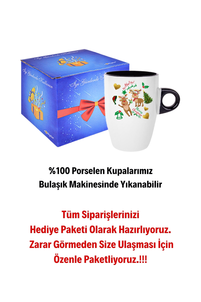 Yılbaşı%20Geyikli%20Kurabiye%20Baskılı%20Kupa%20Bardak%20Porselen%20Latte%20Filtre%20Kahve%20Fincanı