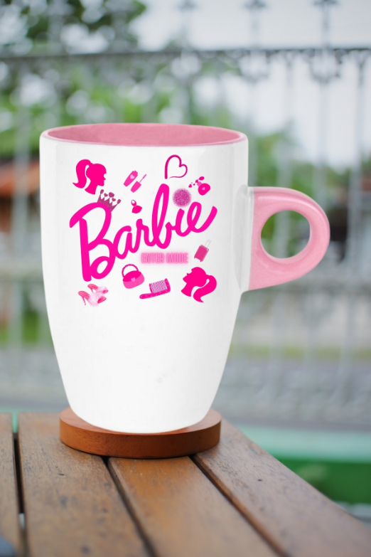 Enter%20Mode%20Barbie%20Baskılı%20Kupa%20Bardak%20Porselen%20Latte%20Filtre%20Kahve%20Fincanı