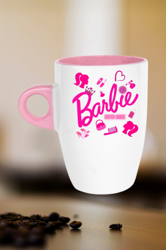 Enter%20Mode%20Barbie%20Baskılı%20Kupa%20Bardak%20Porselen%20Latte%20Filtre%20Kahve%20Fincanı