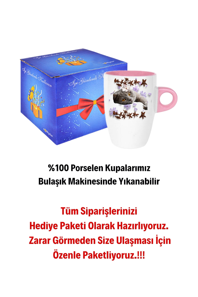 Sevimli%20Kedi%20Baskılı%20Kupa%20Bardak%20Porselen%20Latte%20Filtre%20Kahve%20Fincanı