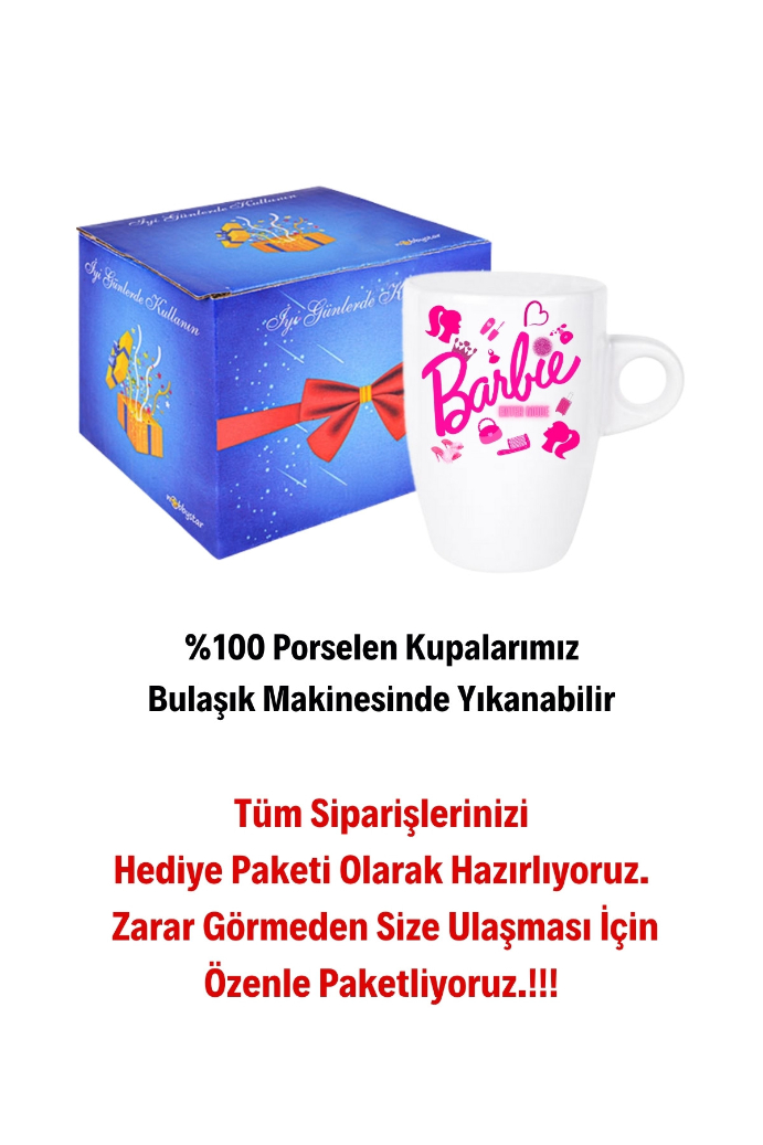 Enter%20Mode%20Barbie%20Baskılı%20Kupa%20Bardak%20Porselen%20Latte%20Filtre%20Kahve%20Fincanı