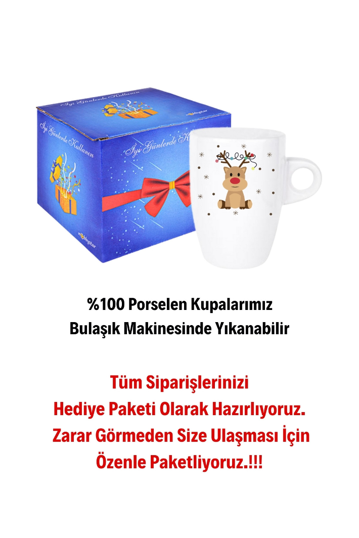 Yeni%20Yıl%20Geyik%20Kurabiye%20Baskılı%20Kupa%20Bardak%20Porselen%20Latte%20Filtre%20Kahve%20Fincanı