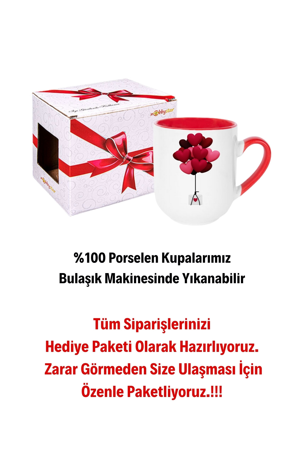 Uçan%20Kalpler%20Baskılı%20İçi%20Kırmızı%20Lüx%20Kupa%20Bardak%20Porselen%20Çay%20Kahve%20Fincanı%20Hediye