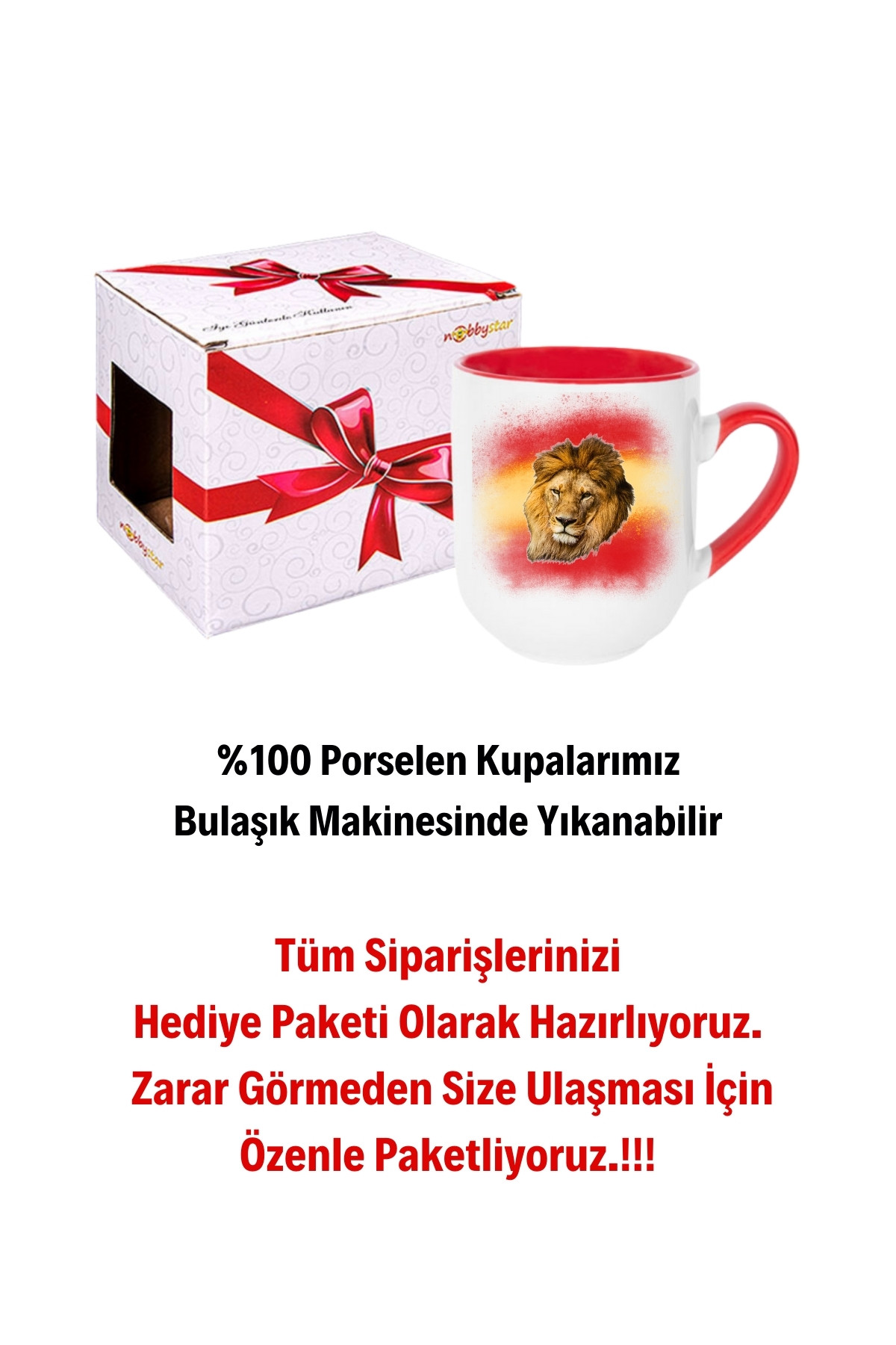 Taraftar%20Sarı%20Kırmızı%20Arslan%20Baskılı%20İçi%20Kırmızı%20Lüx%20Kupa%20Bardak%20Porselen%20Çay%20Kahve%20Fincanı