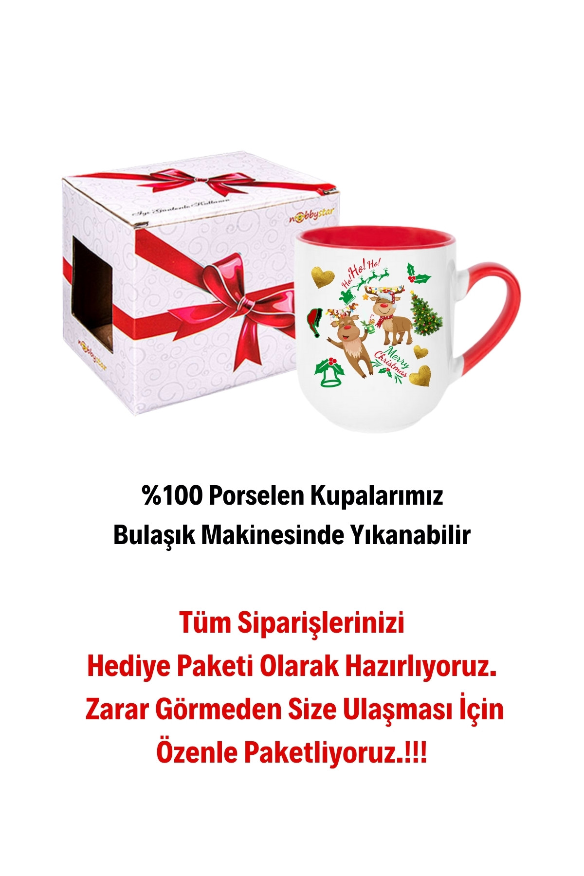 Yılbaşı%20Geyikli%20Kurabiye%20Baskılı%20İçi%20Kırmızı%20Lüx%20Kupa%20Bardak%20Porselen%20Çay%20Kahve%20Fincanı