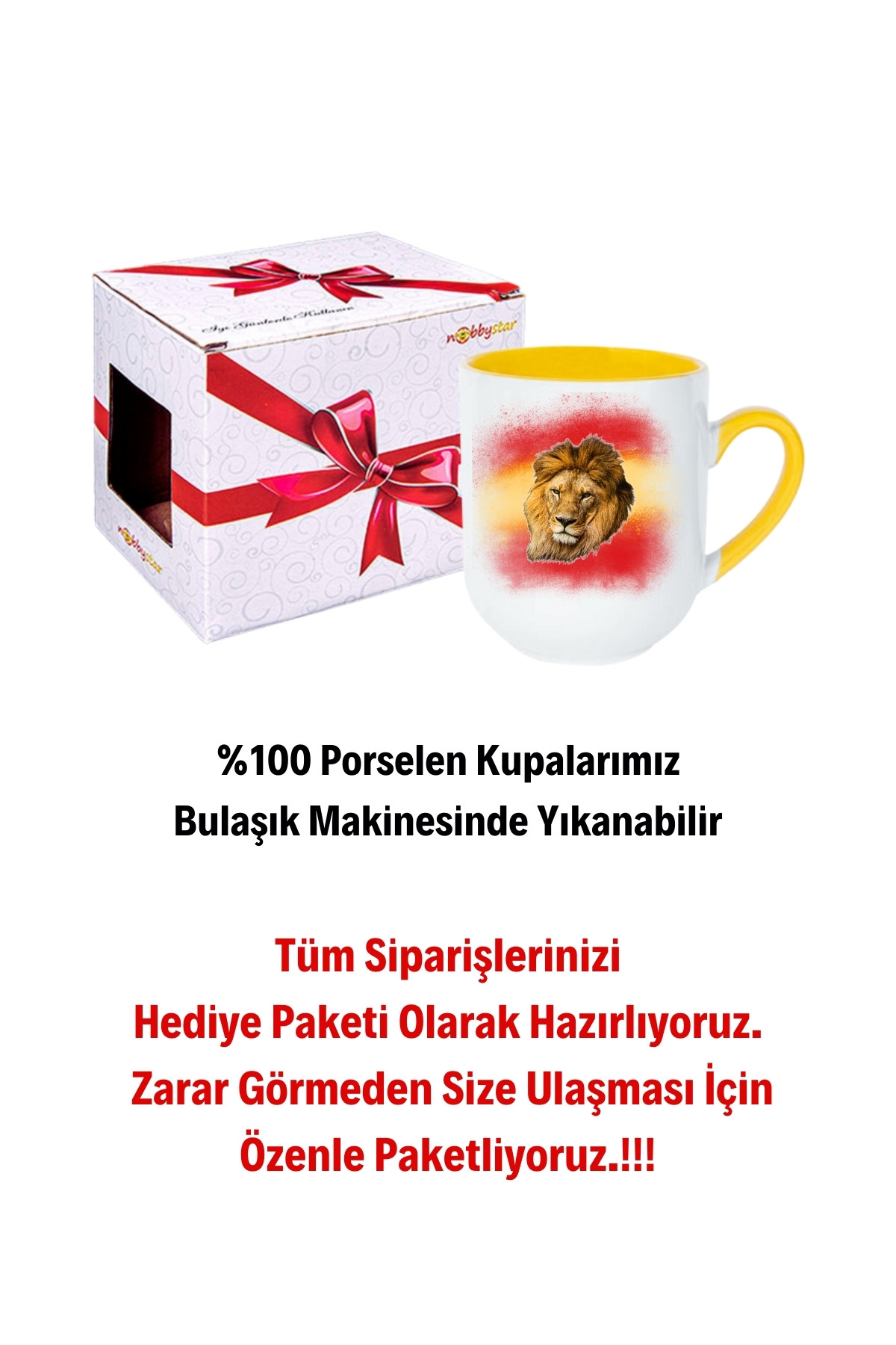 Taraftar%20Sarı%20Kırmızı%20Arslan%20Baskılı%20İçi%20Sarı%20Lüx%20Kupa%20Bardak%20Porselen%20Çay%20Kahve%20Fincanı