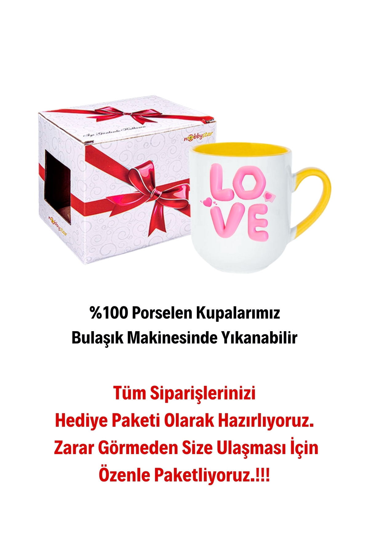 Love%20Baskılı%20Hediye%20İçi%20Sarı%20Lüx%20Kupa%20Bardak%20Porselen%20Çay%20Kahve%20Fincanı