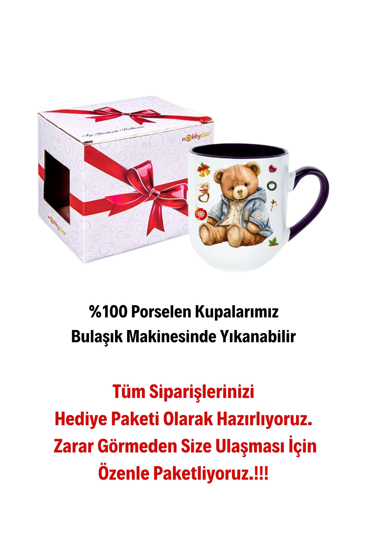 Yeni%20Yıl%20Oyuncak%20Ayı%20Teddy%20Bear%20Baskılı%20İçi%20Siyah%20Lüx%20Kupa%20Bardak%20Porselen%20Çay%20Kahve%20Fincanı