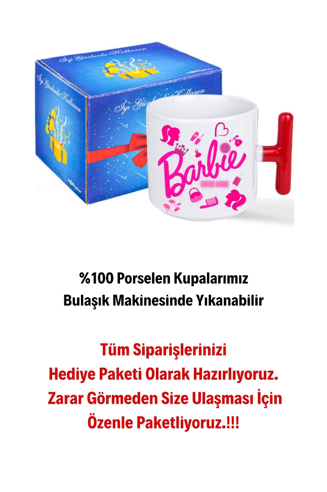 Enter%20Mode%20Barbie%20Baskılı%20Kırmızı%20T%20Saplı%20Kupa%20Bardak%20Porselen%20Çay%20Kahve%20Fincanı