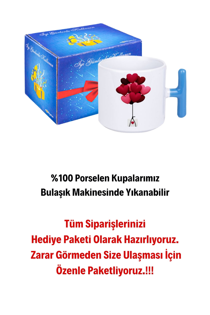 Uçan%20Kalpler%20Baskılı%20T%20Saplı%20Kupa%20Bardak%20Porselen%20Çay%20Kahve%20Fincanı%20Hediye