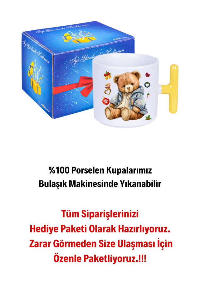 Yeni%20Yıl%20Oyuncak%20Ayı%20Teddy%20Bear%20Baskılı%20T%20Saplı%20Kupa%20Bardak%20Porselen%20Çay%20Kahve%20Fincanı