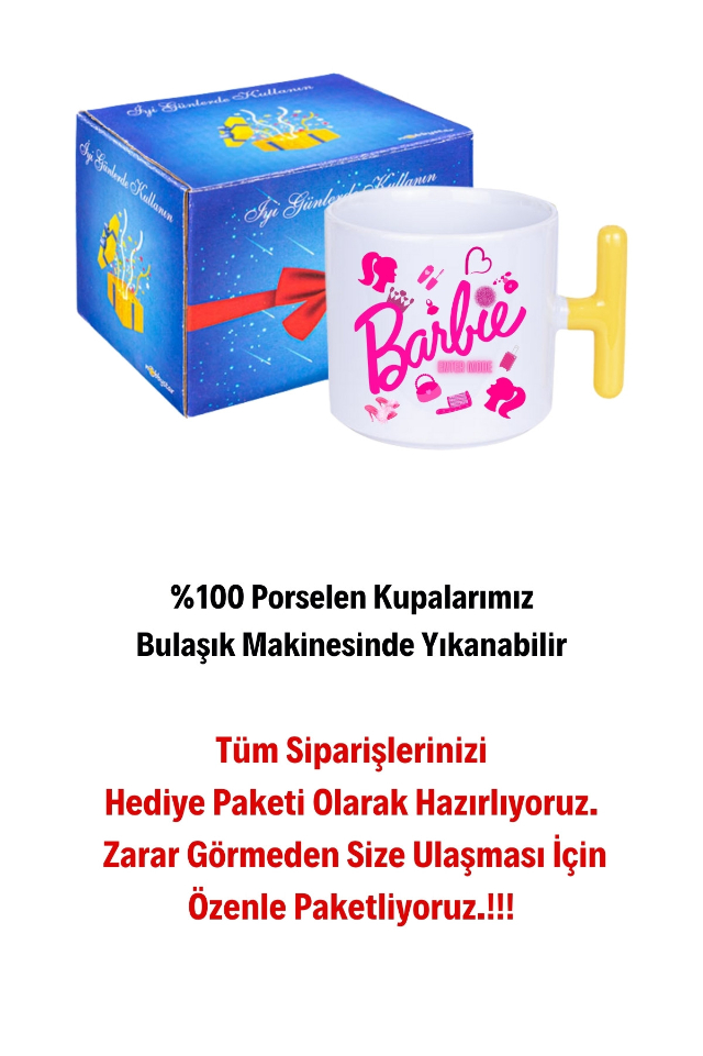 Enter%20Mode%20Barbie%20Baskılı%20T%20Saplı%20Kupa%20Bardak%20Porselen%20Çay%20Kahve%20Fincanı