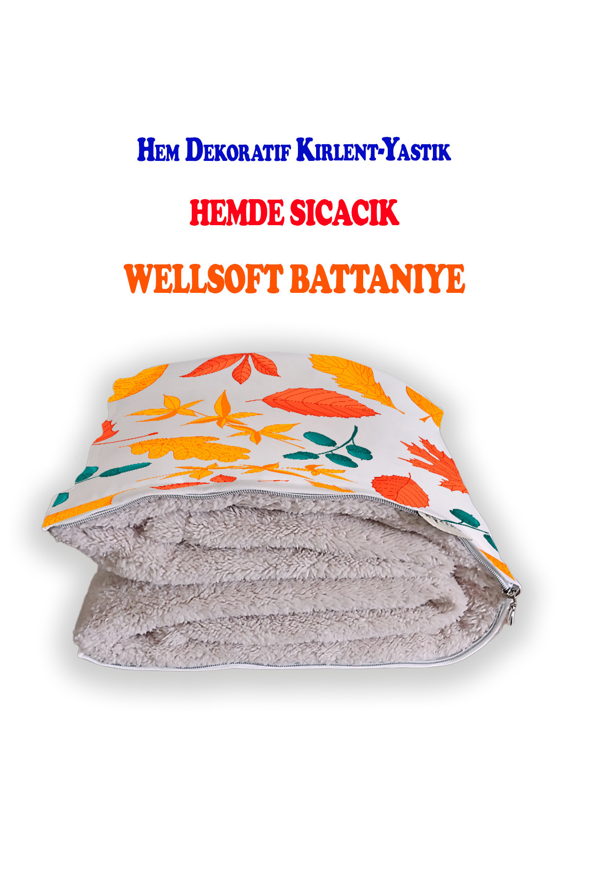 Meşe%20Palamudu%20Desenli%20Opsiyonel%20Battaniyeli%20Yastık%2038x38cm