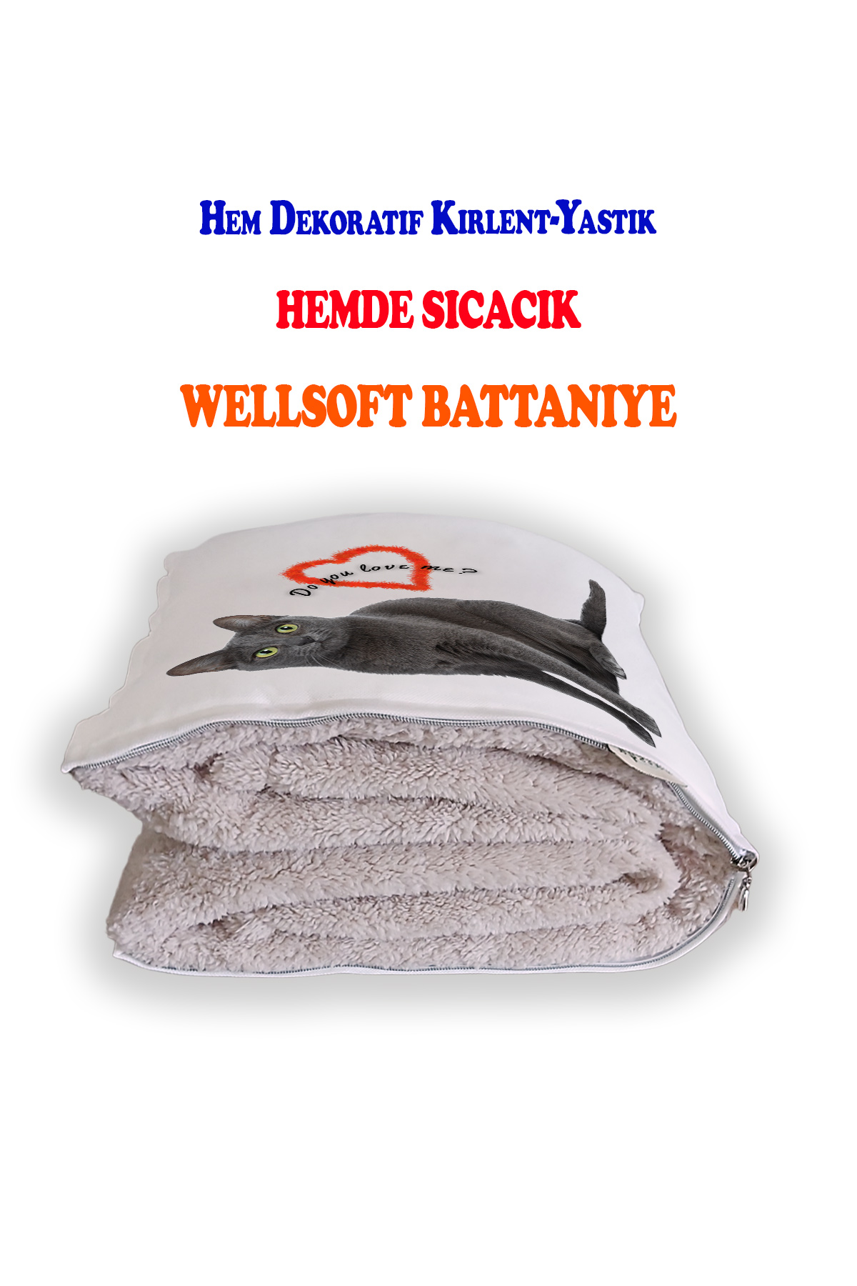 Sevimli%20Kedi%20Desenli%20Opsiyonel%20Battaniyeli%20Hediye%20Yastık%2038x38cm