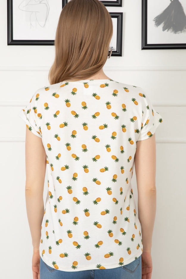 Ananas%20V%20Yaka%20T-shirt