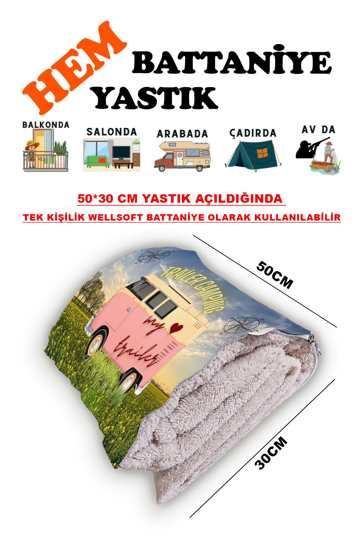 Karavan%20Camping-2%20Baskılı%20Tv%20Battaniyeli%20Opsiyonel%20Dekoratif%20Hediye%20Yastık%20Battaniye%202in1%20Gifts-2