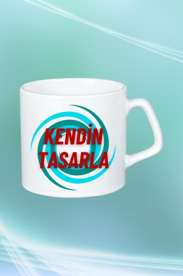 Baskılı Porselen Kupa Bardak Çay Kahve Fincanı