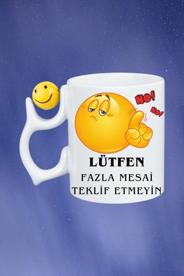 Baskılı Porselen Emoji Toplu Kupa Bardak Çay Kahve Fincanı