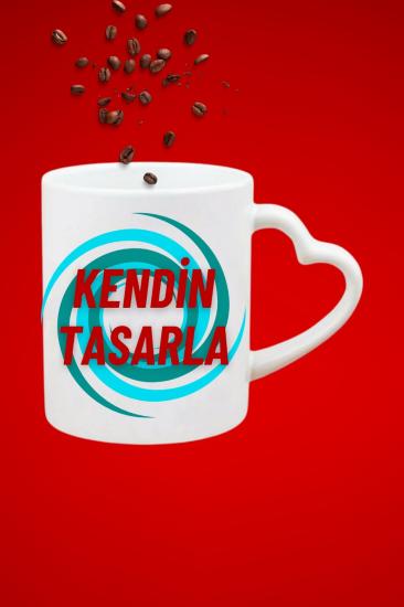 Baskılı Porselen Kupa Bardak Çay Kahve Fincanı